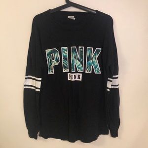 VS Pink Tropical Long Sleeve Tee